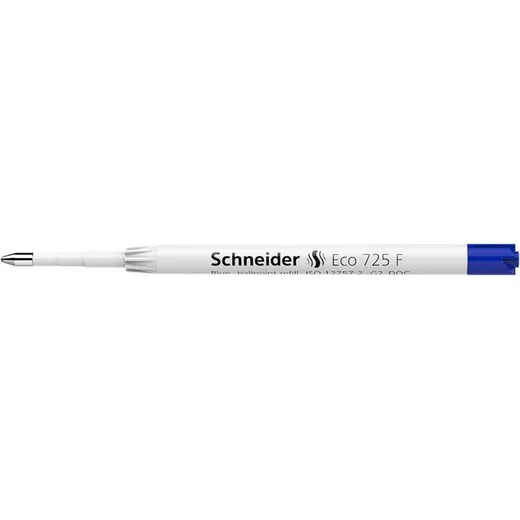 Náplň do guľ. pera, 0,3 mm, SCHNEIDER " Eco 725 F", modrá