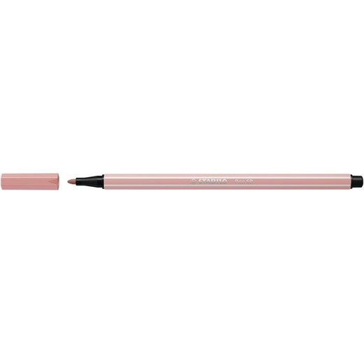 Popisovač, 1 mm, STABILO "Pen 68", dawn červený