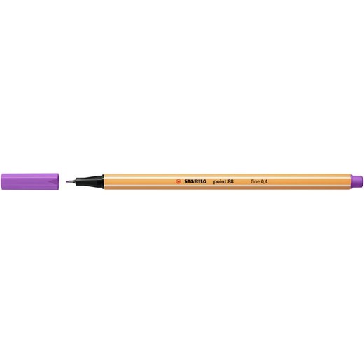 Liner, 0,4 mm, STABILO "Point 88", slivkový