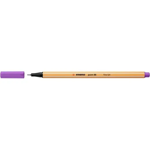 Liner, 0,4 mm, STABILO "Point 88", slivkový