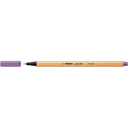 Liner, 0,4 mm, STABILO "Point 88", sivo fialový