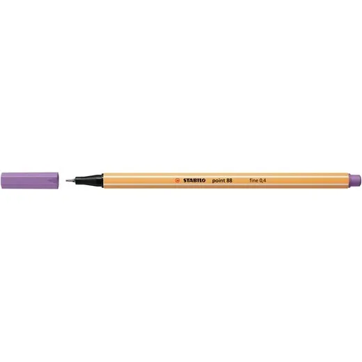 Liner, 0,4 mm, STABILO "Point 88", sivo fialový