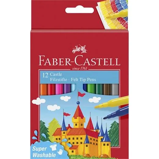 Fixky, sada, FABER-CASTELL, 12 rôznych farieb "Castle"