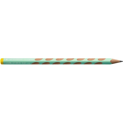 Grafitová ceruzka, HB, trojhranná, pre ľavákov, STABILO, "EASYgraph", pastelová zelená