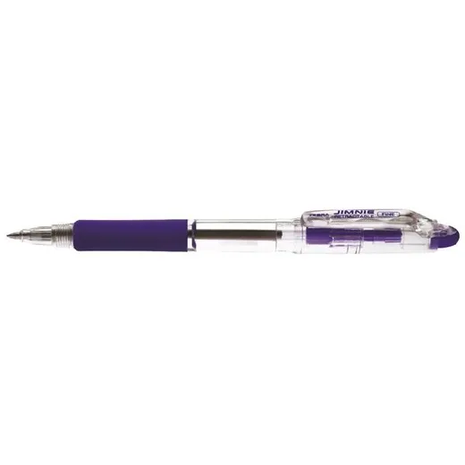 Guľôčkové pero, 0,24 mm, stláčací mechanizmus, ZEBRA "Jimnie", modré