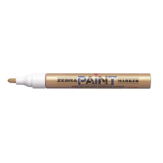 Lakový popisovač, 3 mm, ZEBRA "Paint marker", zlatá