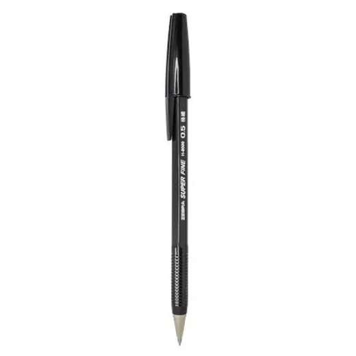 Guľôčkové pero, 0,21 mm, s vrchnákom, ZEBRA "H-8000", čierna