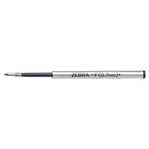 Náplň do guľôčkových pier, 0,24 mm, ZEBRA "F", čierna
