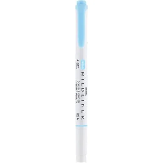 Zvýrazňovač, 1,0/3,5 mm, obojstranný, ZEBRA "Mildliner Fluorescent", modrá