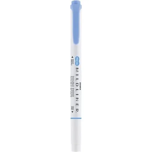 Zvýrazňovač, 1,0/3,5 mm, obojstranný, ZEBRA "Mildliner Cool & Refined", modrá