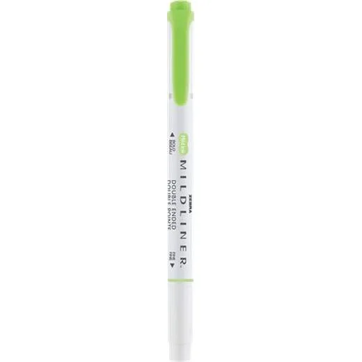 Zvýrazňovač, 1,0/3,5 mm, obojstranný, ZEBRA "Mildliner Cool & Refined", zelená