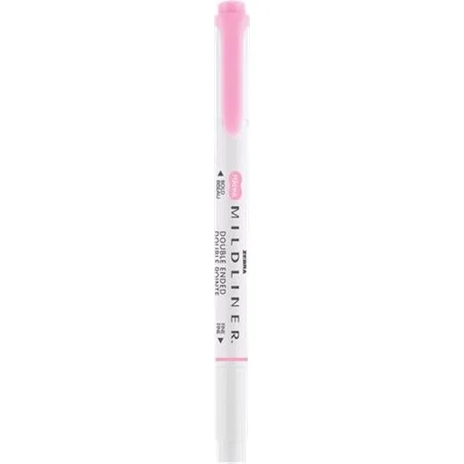Zvýrazňovač, 1,0/3,5 mm, obojstranný, ZEBRA "Mildliner Fluorescent", ružová