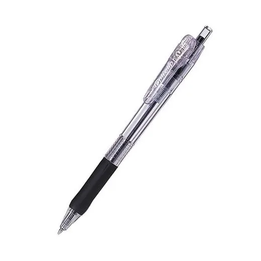 Guľôčkové pero, 0,21 mm, stláčací mechanizmus, ZEBRA "Tapli Clip ECO", čierna