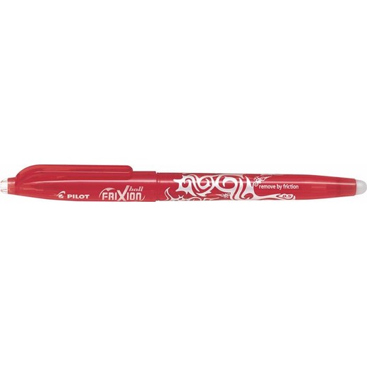 Roller, 0,25 mm, odstrániteľné písmo, PILOT "Frixion Ball", červená