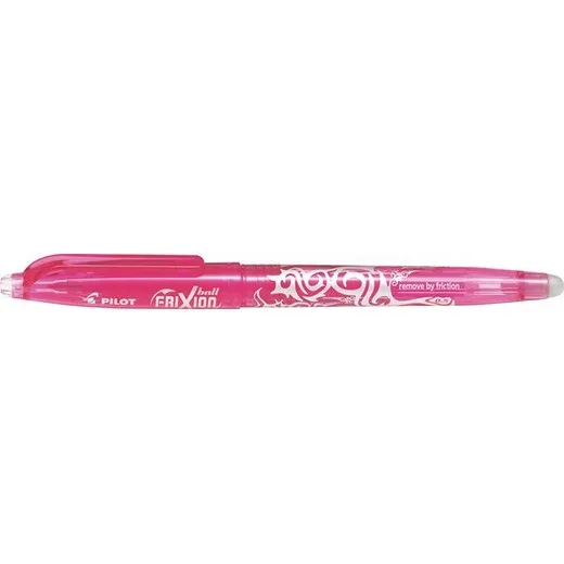 Roller, 0,25 mm, odstrániteľné písmo, PILOT "Frixion Ball", ružová