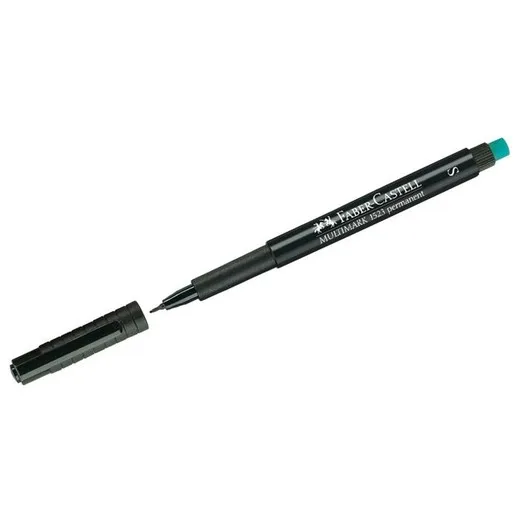 Permanentný popisovač, OHP, 0,4 mm, FABER-CASTELL "Multimark 1523", čierny