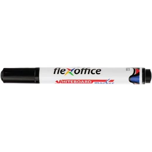 Popisovač na tabule, 2,5 mm, kužeľový hrot, FLEXOFFICE "WB03", čierna