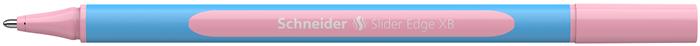 Guľôčkové pero, 0,7 mm, s vrchnákom, SCHNEIDER "Slider Edge XB Pastel", ružová