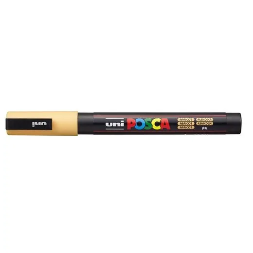 Dekoračný popisovač, 0,9-1,3 mm, UNI "Posca PC-3M", broskyňový