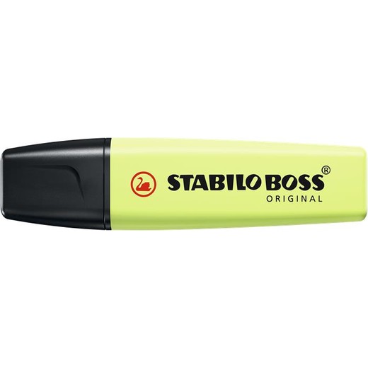 Zvýrazňovač, 2-5 mm, STABILO "BOSS original Pastel", pastelovo limetková