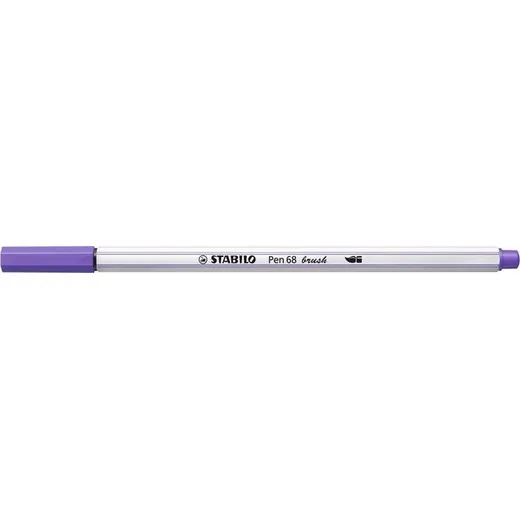 Vláknová fixka, STABILO "Pen 68 brush", fialová