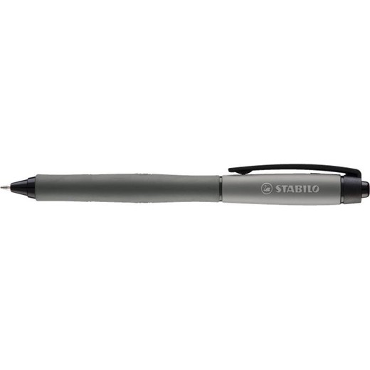 Gélové pero, 0,4 mm, stláčací mechanizmus, STABILO "Palette", čierna