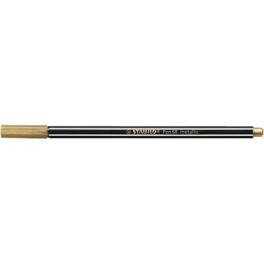 Popisovač, 1,4 mm, STABILO "Pen 68 metallic", zlatá