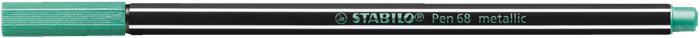 Popisovač, 1,4 mm, STABILO "Pen 68 metallic", metalická zelená