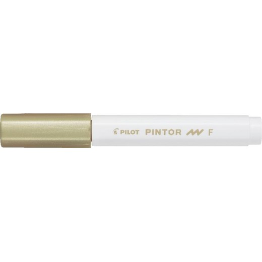 Dekoračný popisovač, 1 mm, PILOT "Pintor F", zlatá