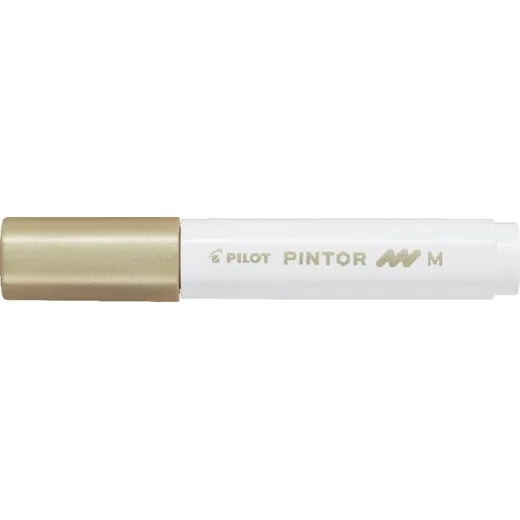 Dekoračný popisovač, 1,4 mm, PILOT "Pintor M", zlatý