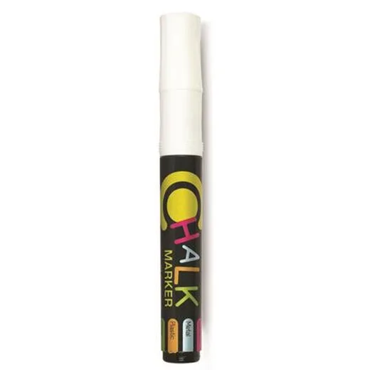 Kriedový popisovač, 2,5 mm, 1 ks/blister, FLEXOFFICE "Chalkmarker", biela