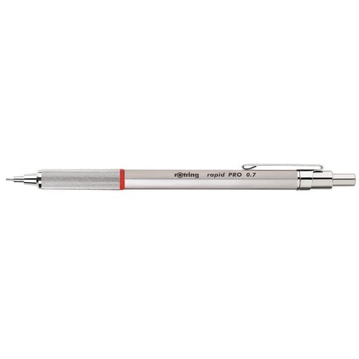 Mechanická ceruzka, 0,7 mm, ROTRING "Rapid Pro", strieborná