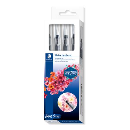 Štetec, sada, doplnenie vodou, STAEDTLER "949", 4 rôzne veľkosti