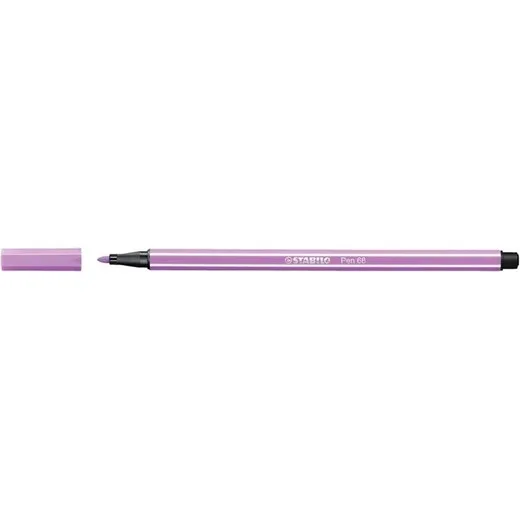 Popisovač, 1 mm, STABILO "Pen 68", pastelovo fialový