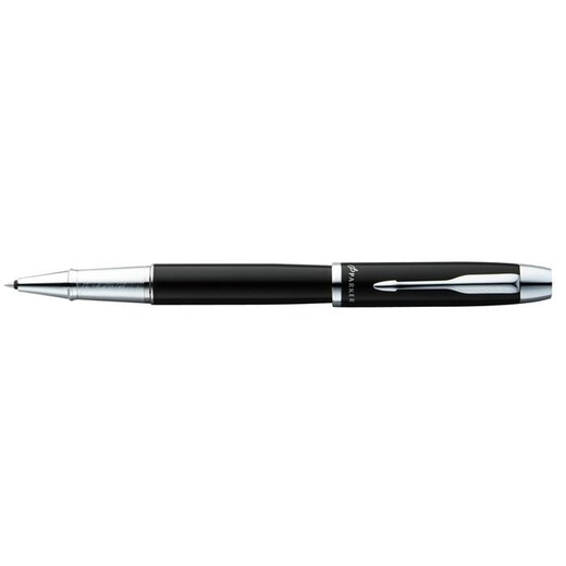 Roller, 0,5 mm, strieborný klip, čierne telo, PARKER "IM Royal", čierny