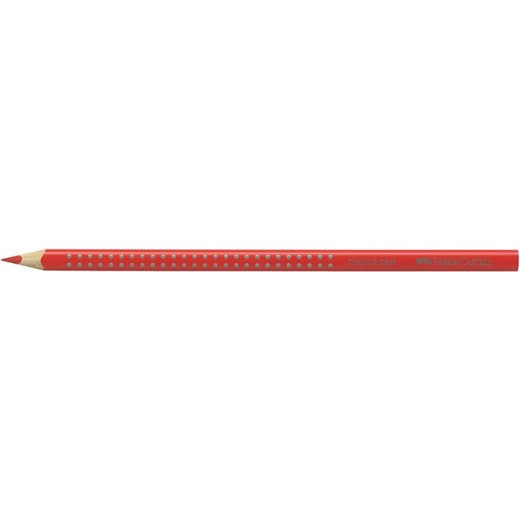 Farebné ceruzky, trojhranný tvar, FABER-CASTELL "Grip 2001", červená