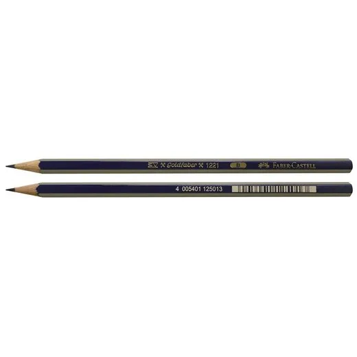 Grafitová ceruzka, B, šesťhranná, FABER-CASTELL "Goldfaber"