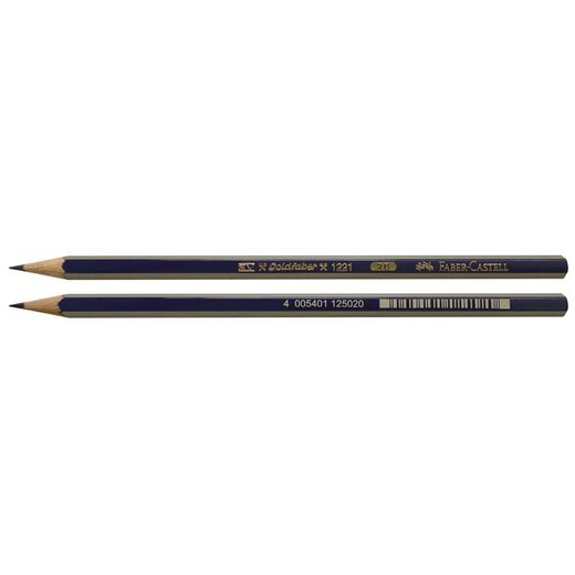 Grafitová ceruzka, 2B, šesťhranná, FABER-CASTELL "Goldfaber"
