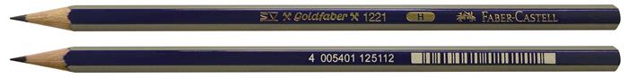 Grafitová ceruzka, H, šesťhranná, FABER-CASTELL "Goldfaber"
