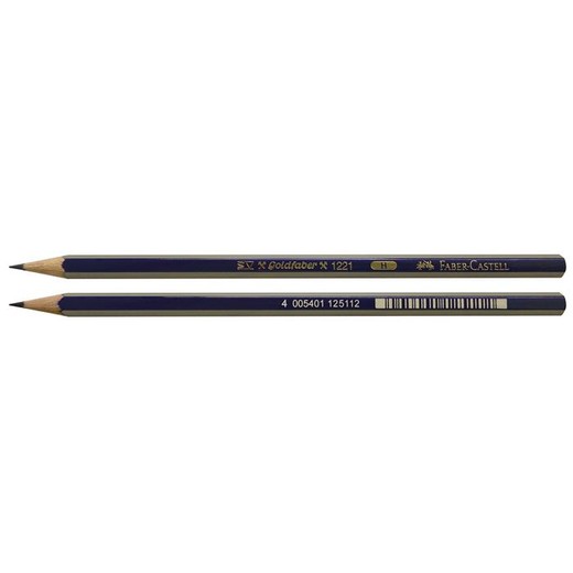 Grafitová ceruzka, H, šesťhranná, FABER-CASTELL "Goldfaber"