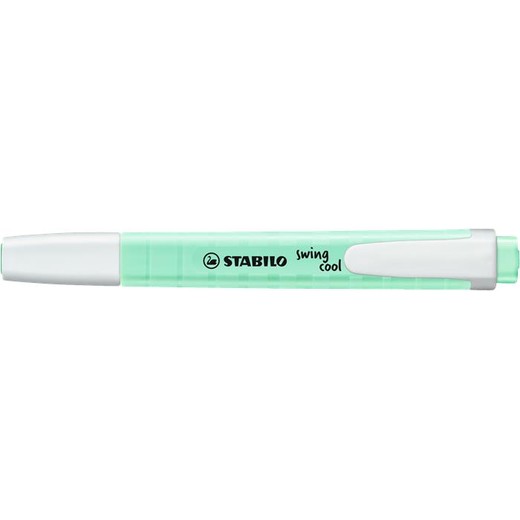 Zvýrazňovač, 1-4 mm, STABILO "Swing Cool Pastel", mätová