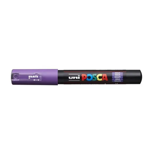 Dekoračný popisovač, 0,7-1,0 mm, UNI "Posca PC-1M", fialový
