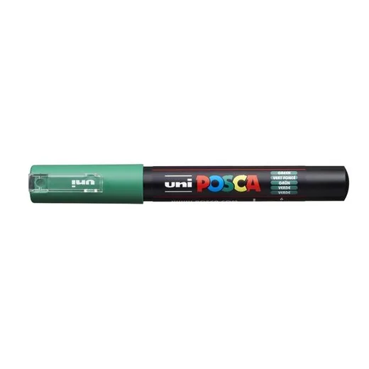 Dekoračný popisovač, 0,7-1,0 mm, UNI "Posca PC-1M", zelený