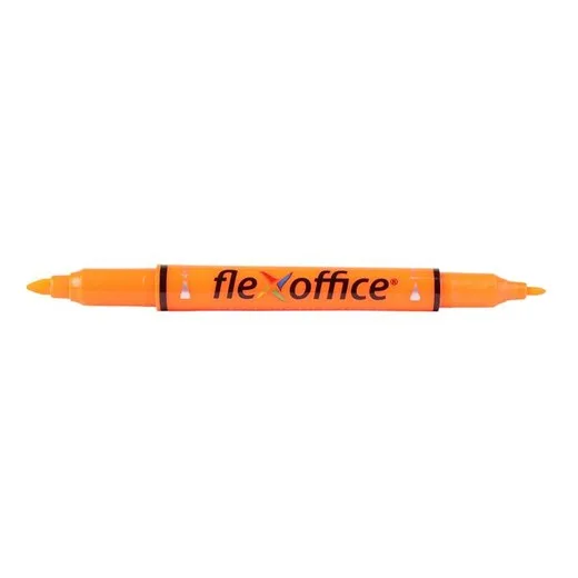 Zvýrazňovač, 1,0/4,0 mm, obojstranný, FLEXOFFICE "HL01", oranžový
