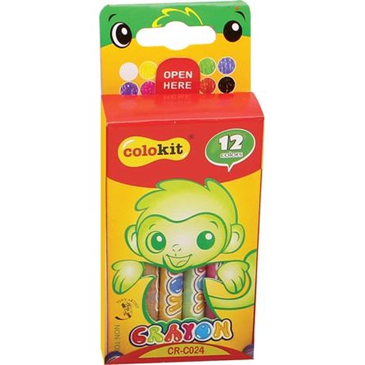 Voskovky, COLOKIT "Crayon", 12 rôznych farieb