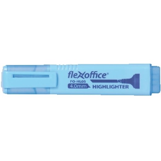 Zvýrazňovač, 1-4 mm, FLEXOFFICE "HL05", modrá
