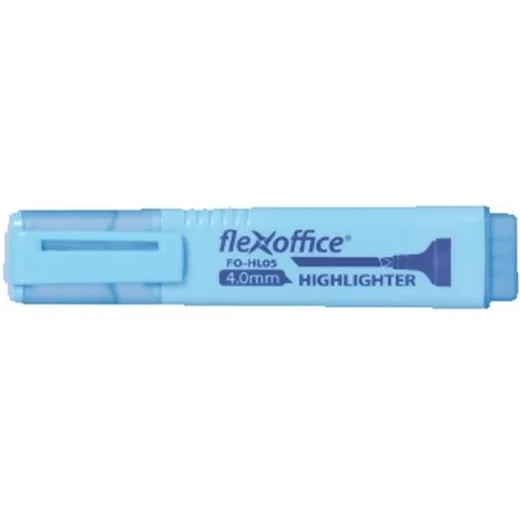 Zvýrazňovač, 1-4 mm, FLEXOFFICE "HL05", modrá