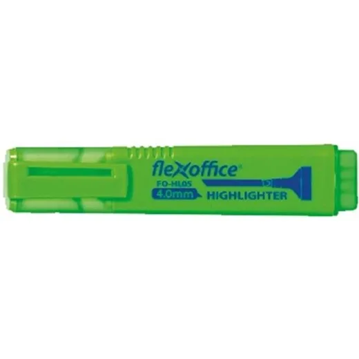 Zvýrazňovač, 1-4 mm, FLEXOFFICE "HL05", zelená