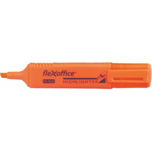 Zvýrazňovač, 1-4 mm, FLEXOFFICE "HL05", oranžová