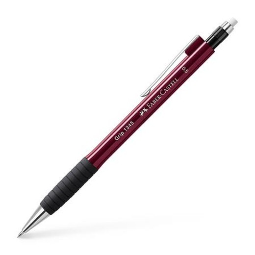Mikroceruzka, 0,5 mm, FABER-CASTELL "Grip 1345", červená
